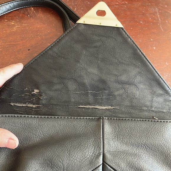 Vintage leather purse with removable adjustable strap - Picture 6 of 9